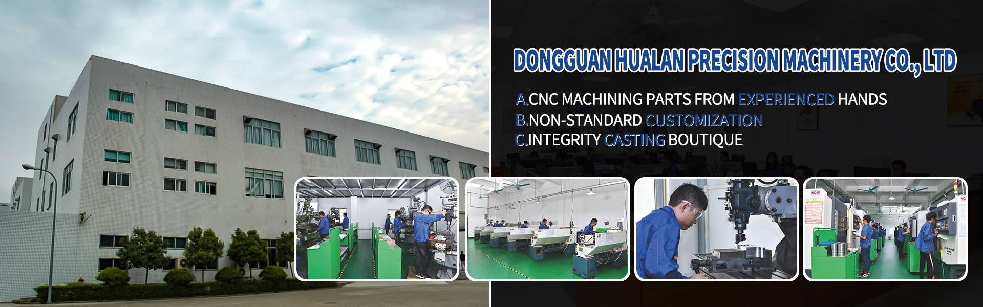 CNC-työstöosat, Turing ja jyrsintä, Line-leikkaus,Dongguan Hualan Precision Machinery Co., LTD